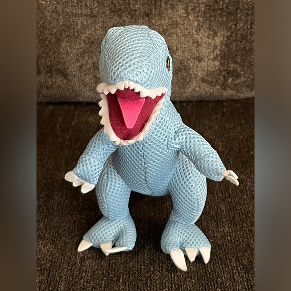 Jurassic World Blue T-Rex Dinosaur Mesh Plush Toy 10 in. - Picture 2 of 8